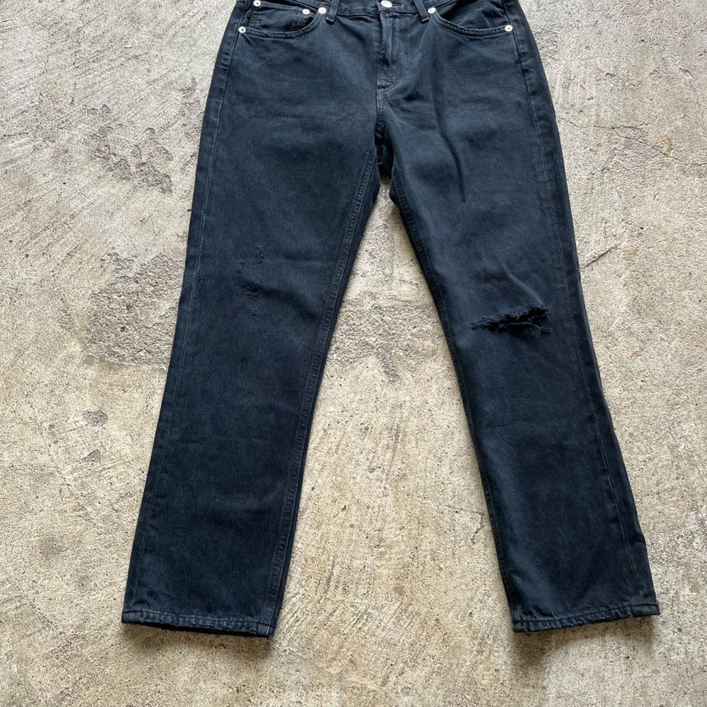Agolde Black women’s Straight Leg Jeans